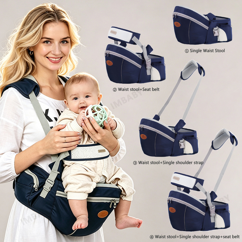 Ergonomic Baby Carrier - IMBABY Baru untuk Bayi 0-48 Bulan,