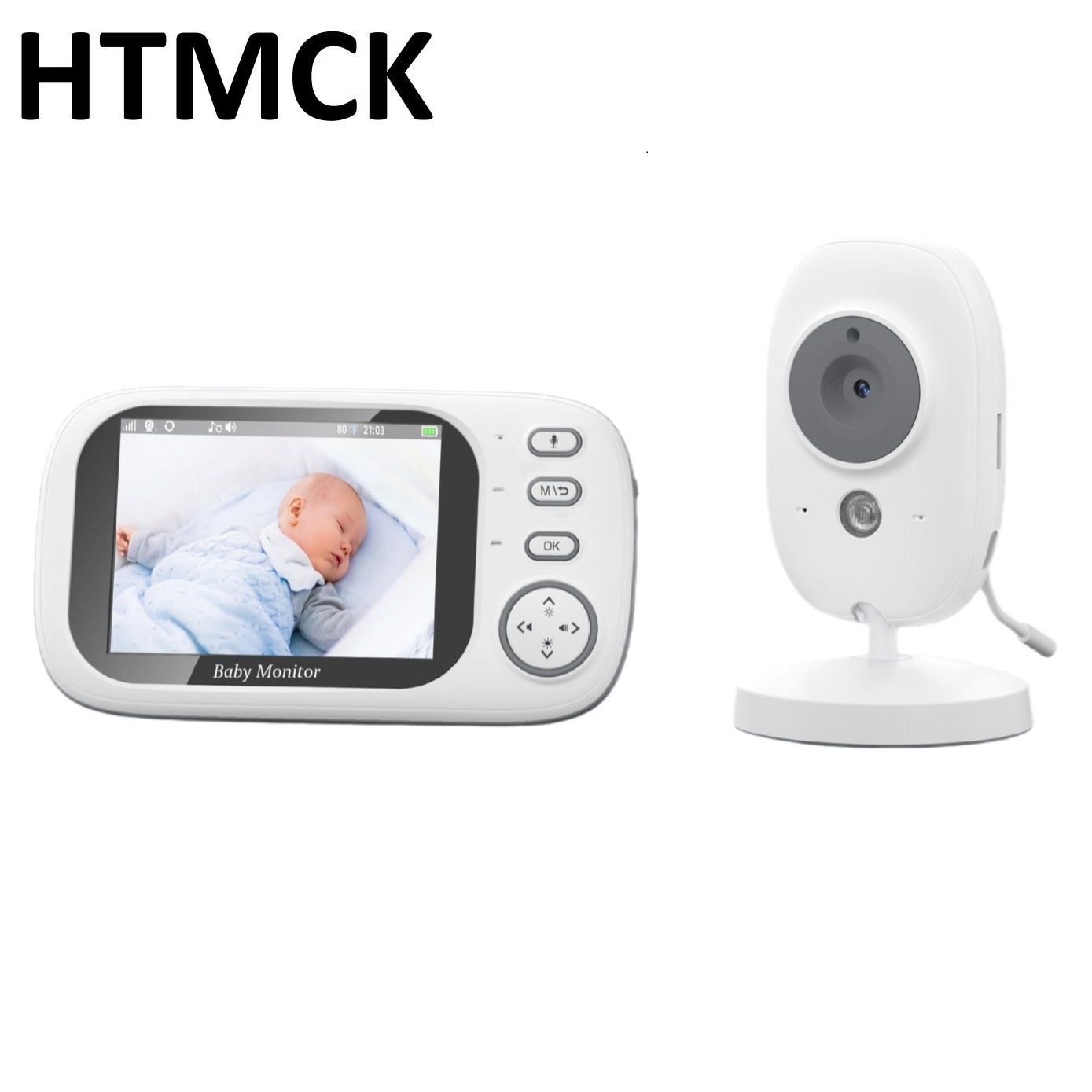 Baby Monitor Sensor - HTMCK Monitor Bayi 3.5 Inci dengan