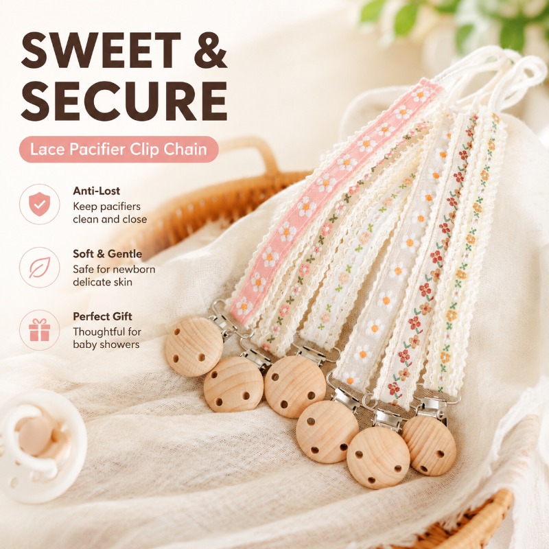 Baby Products To Gift - Rantai Penjepit Empeng Bayi Anti-Hilang dengan