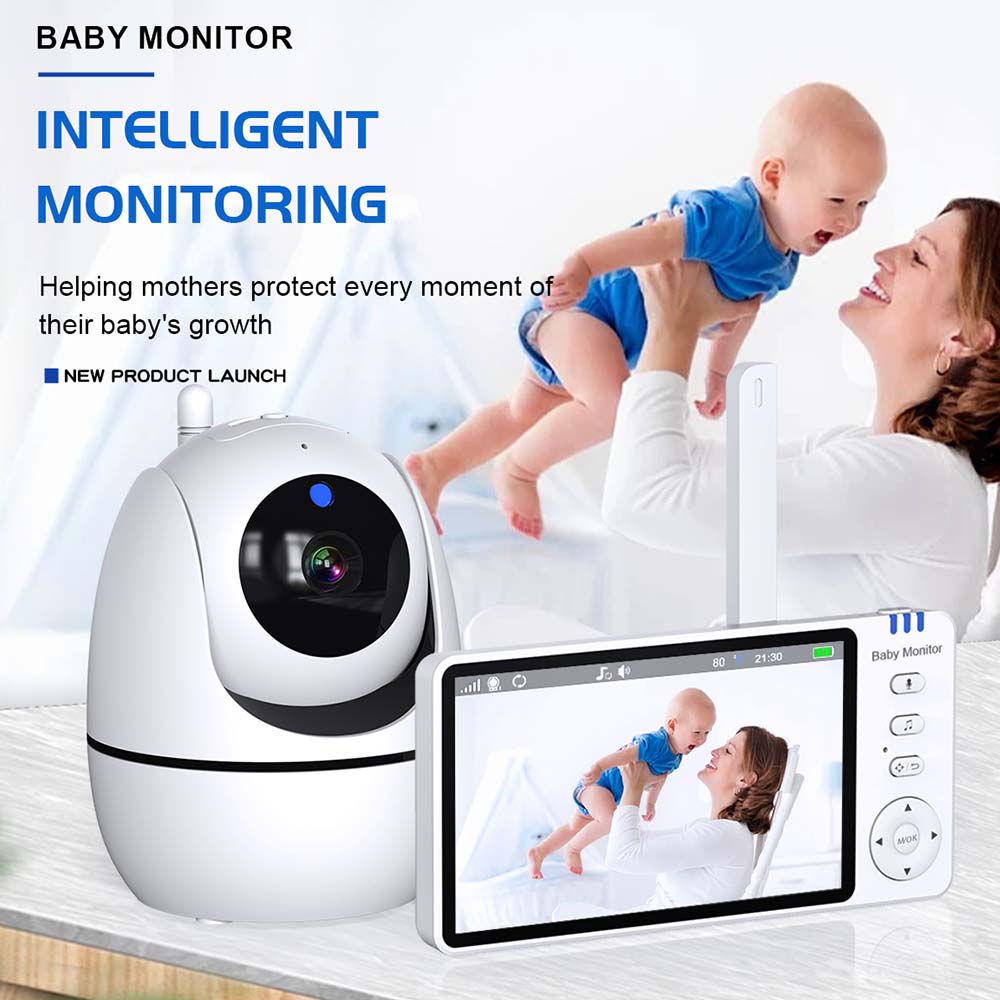 Monitor Bayi Video 5 Inch, Aud - Baby Monitor Sensor ulasan dan harga
