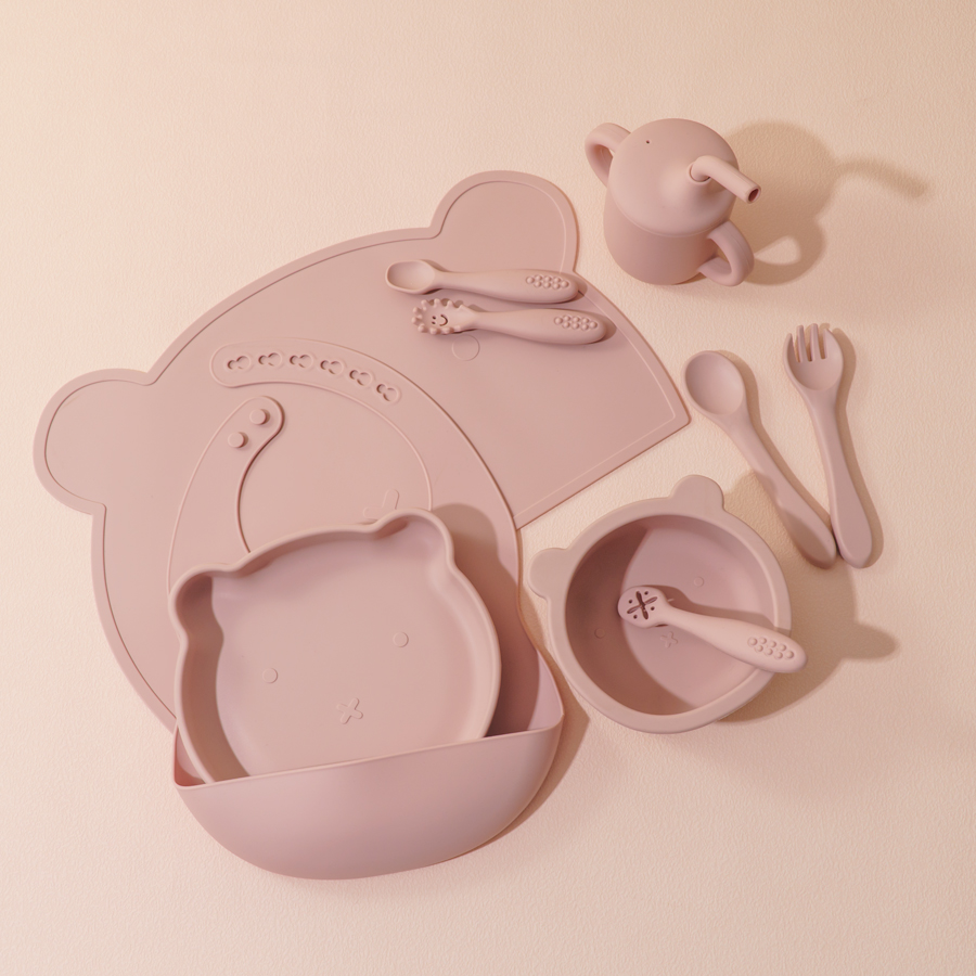 8 buah silikon makan bayi Set  - Baby Led Weaning Set ulasan dan harga