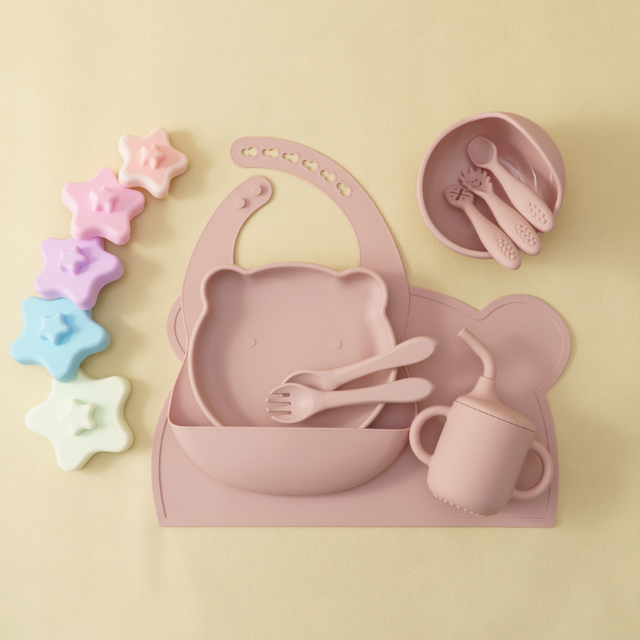 8 buah silikon makan bayi Set  - Baby Led Weaning Set ulasan dan harga