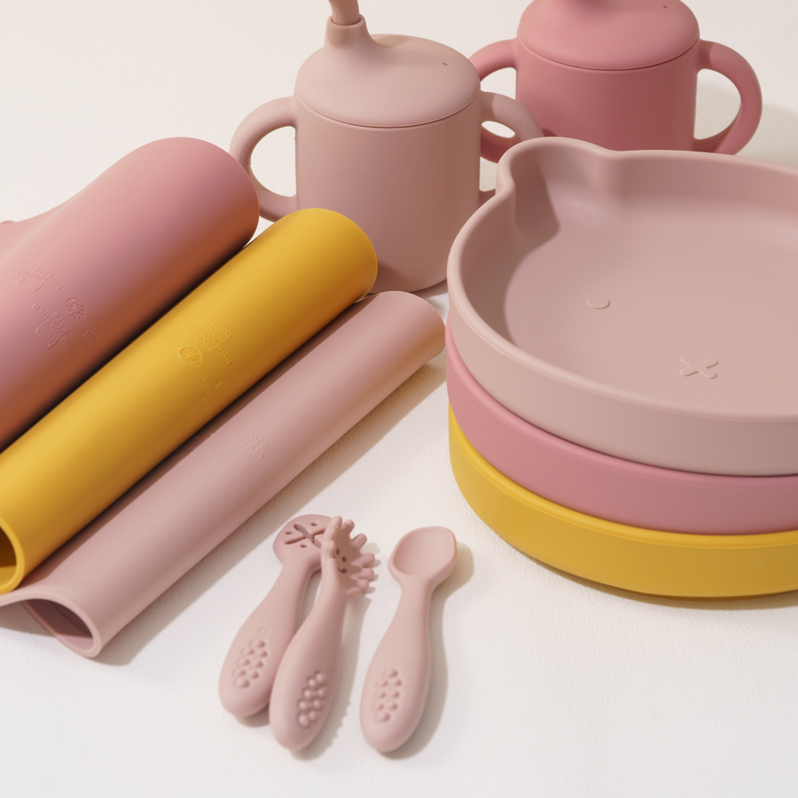 8 buah silikon makan bayi Set  - Baby Led Weaning Set ulasan dan harga