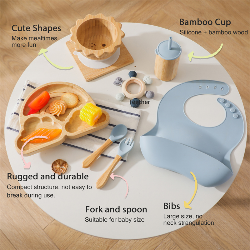 7 buah Set alat makan bayi sil - Baby Led Weaning Set ulasan dan harga