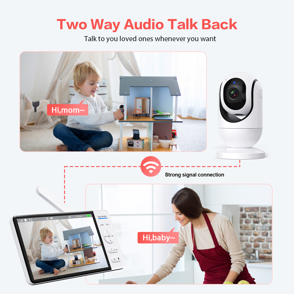Video Monitor Bayi 7 ''1080P H - Baby Monitor Sensor ulasan dan harga