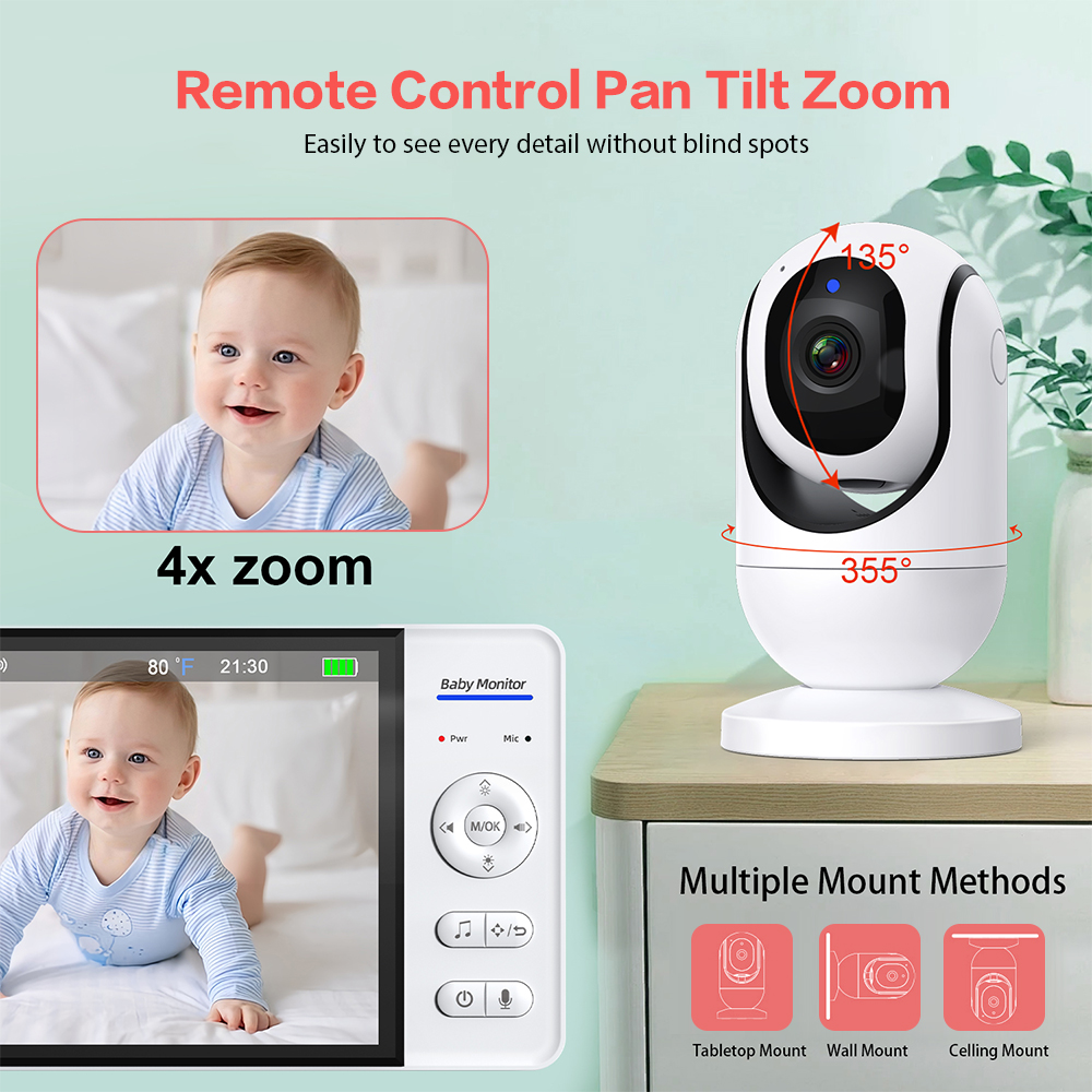 Video Monitor Bayi 7 ''1080P H - Baby Monitor Sensor ulasan dan harga