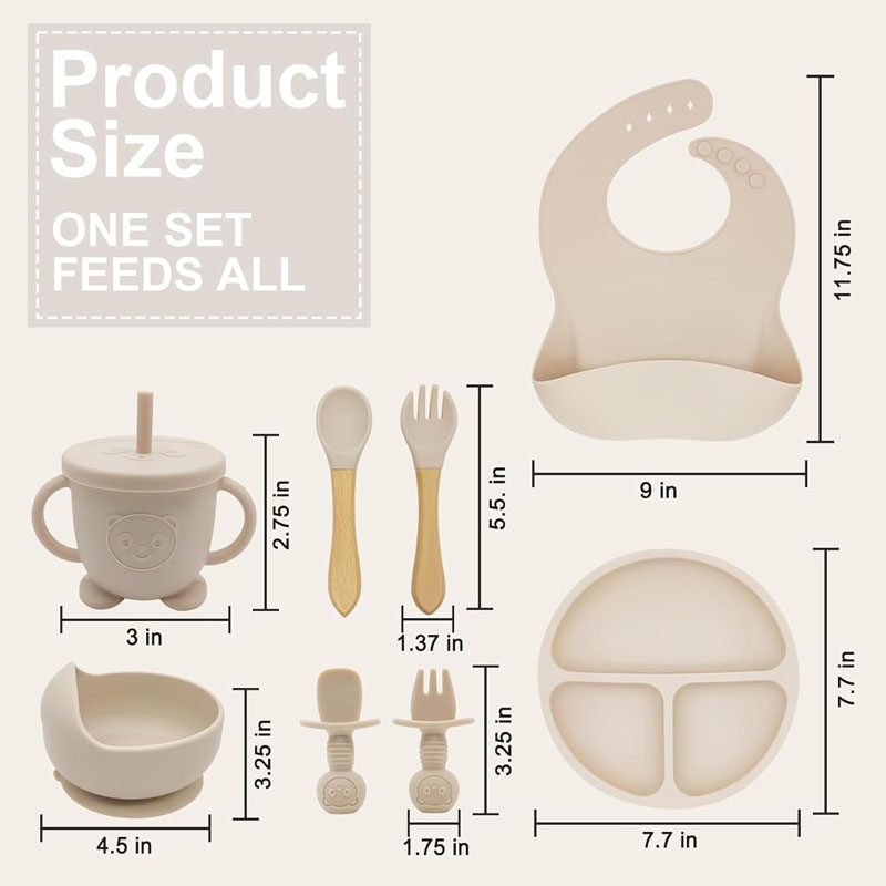Peralatan Makan Silikon Bayi d - Baby Led Weaning Set ulasan dan harga