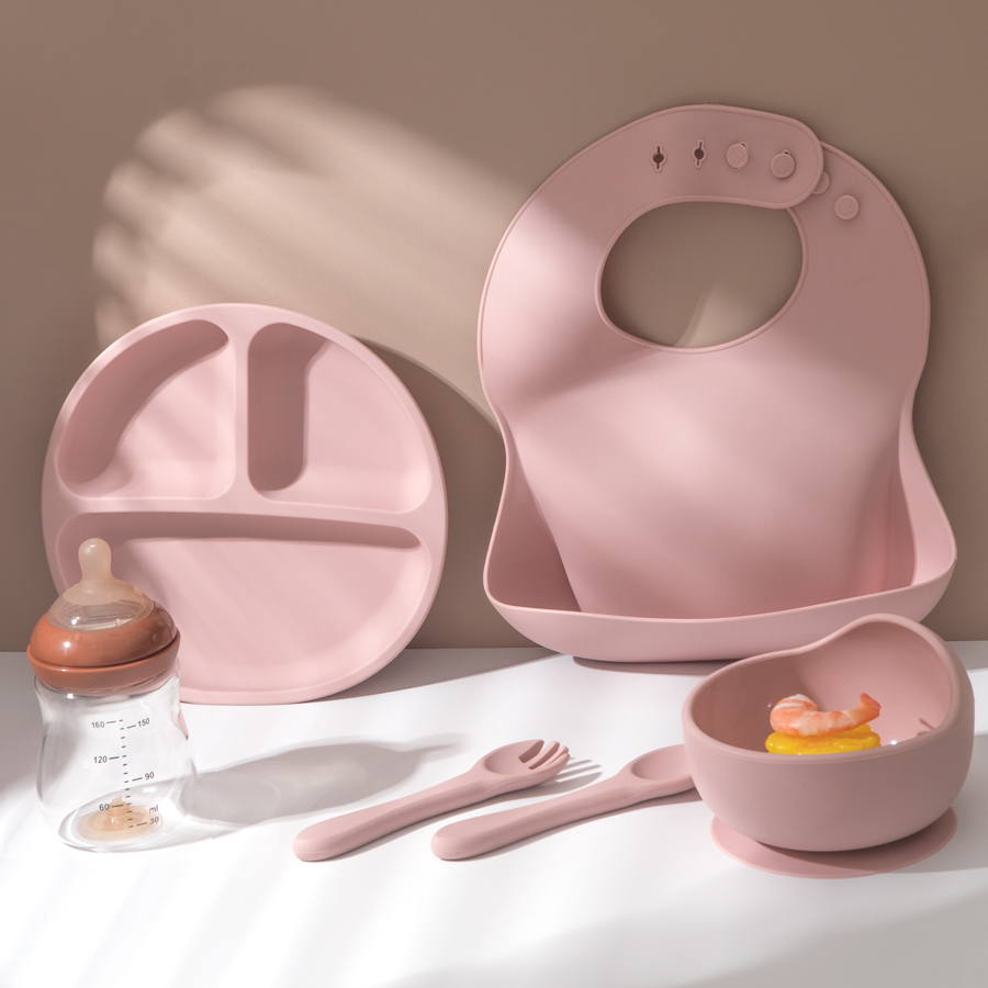 5 buah Set makanan silikon bay - Baby Led Weaning Set ulasan dan harga