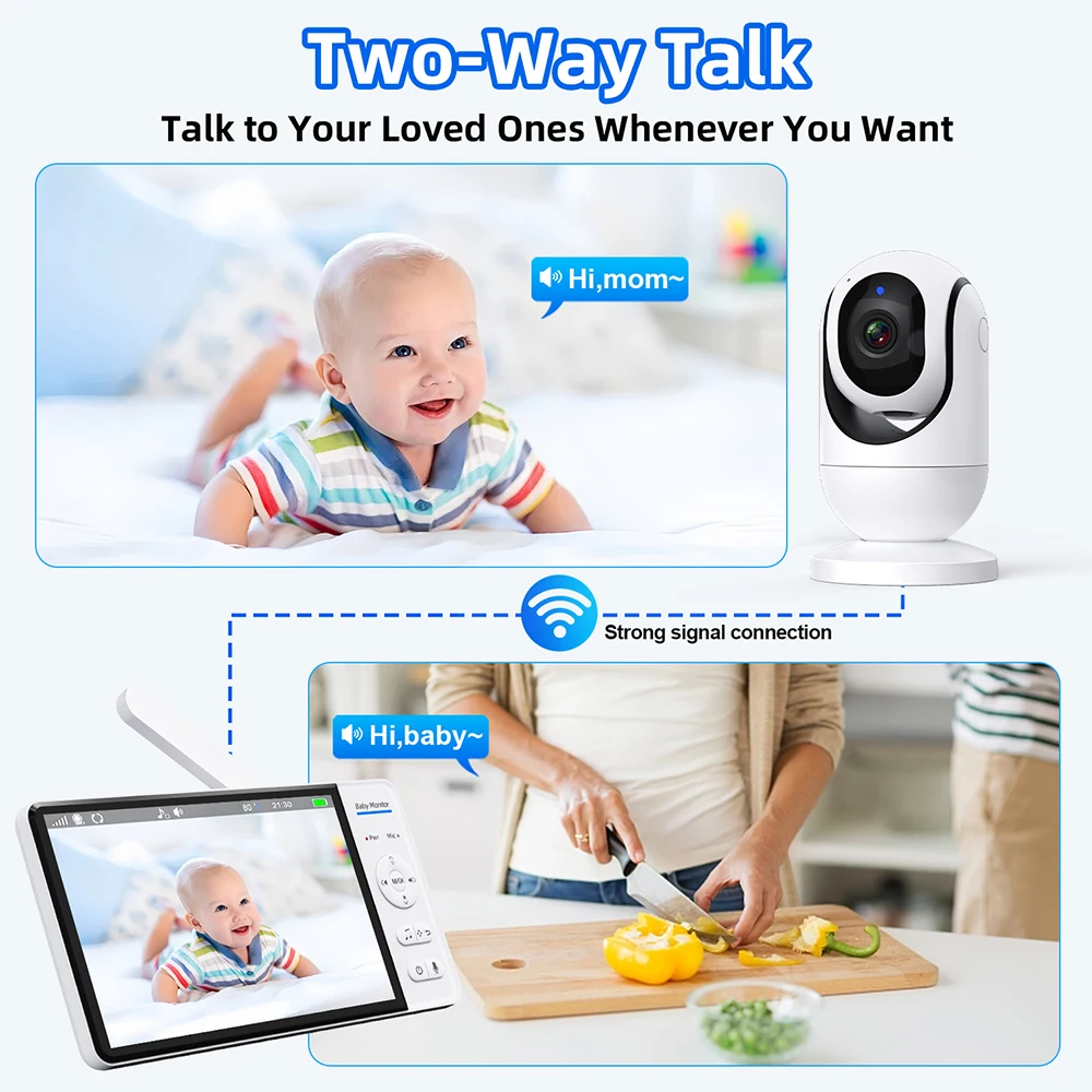 Tidak Ada WiFi Monitor Bayi 7  - Baby Monitor Sensor ulasan dan harga