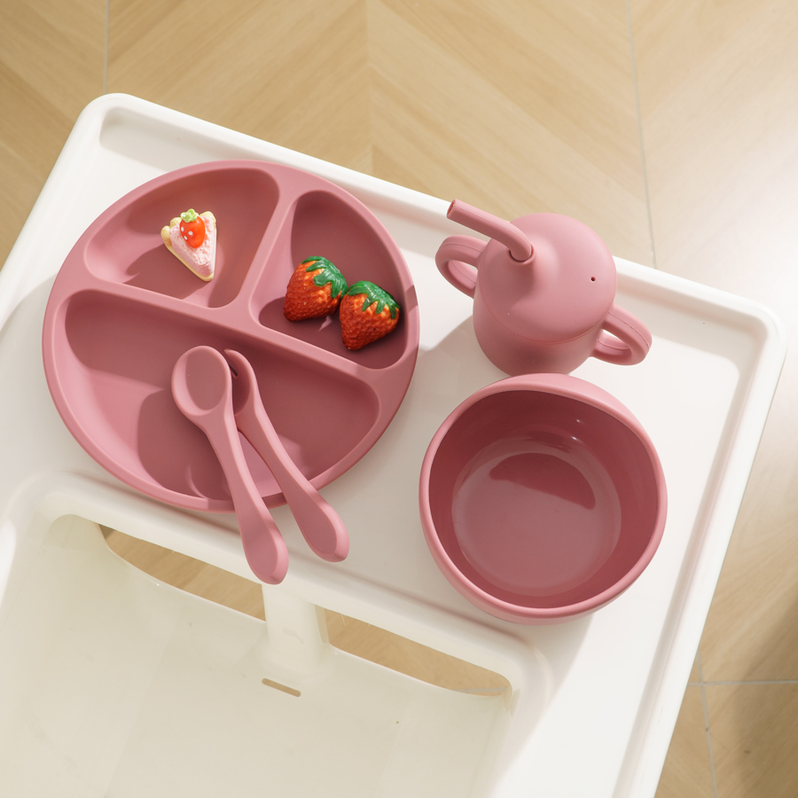 Set peralatan makan silikon un - Baby Led Weaning Set ulasan dan harga