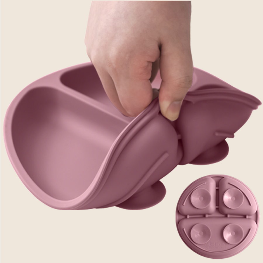 1 buah piring makan silikon pe - Baby Led Weaning Set ulasan dan harga