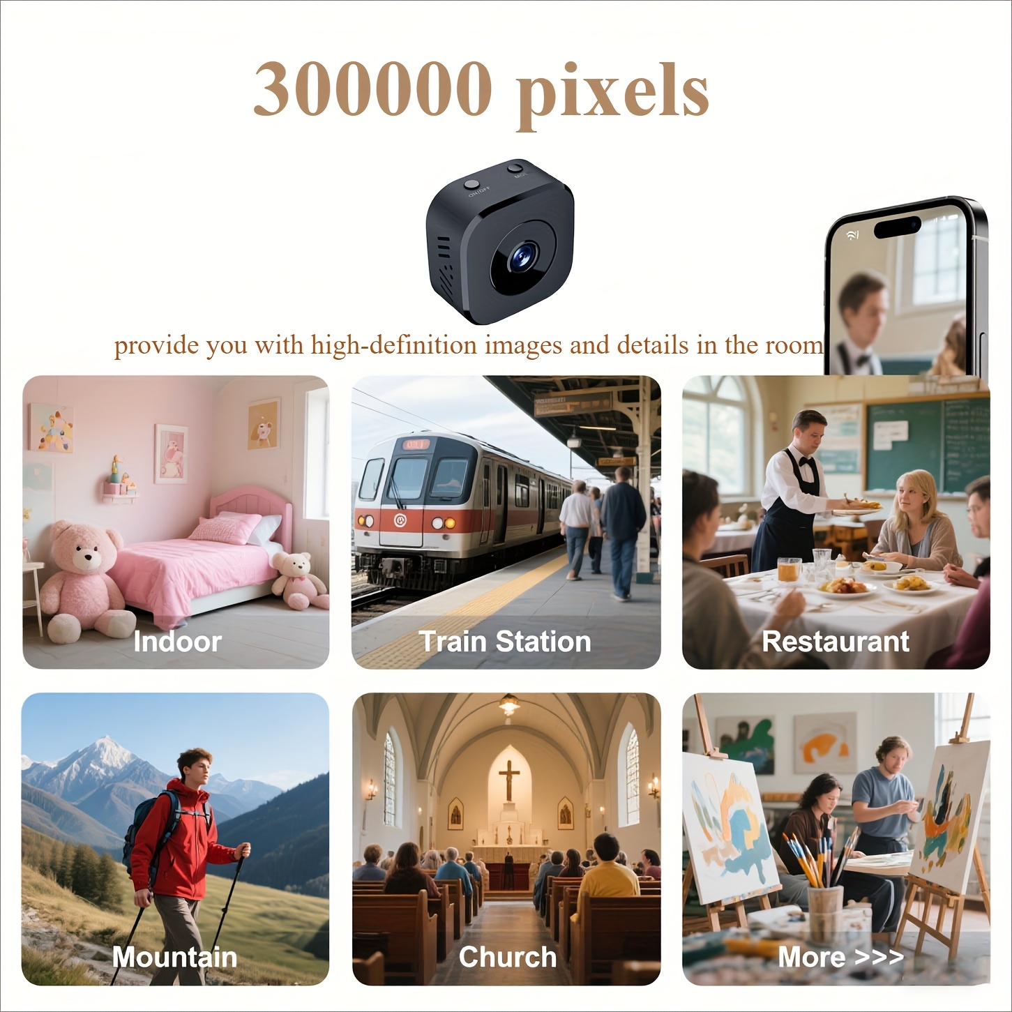 Kamera WiFi Mini HD 1080P Peng - Baby Monitor Sensor ulasan dan harga