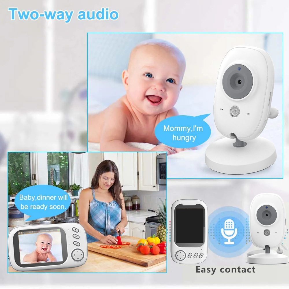 HTMCK Monitor Bayi 3.5 Inci de - Baby Monitor Sensor ulasan dan harga