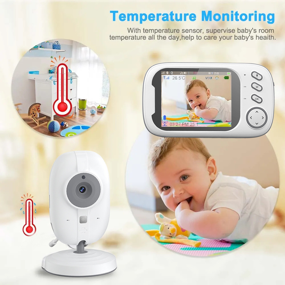 HTMCK Monitor Bayi 3.5 Inci de - Baby Monitor Sensor ulasan dan harga
