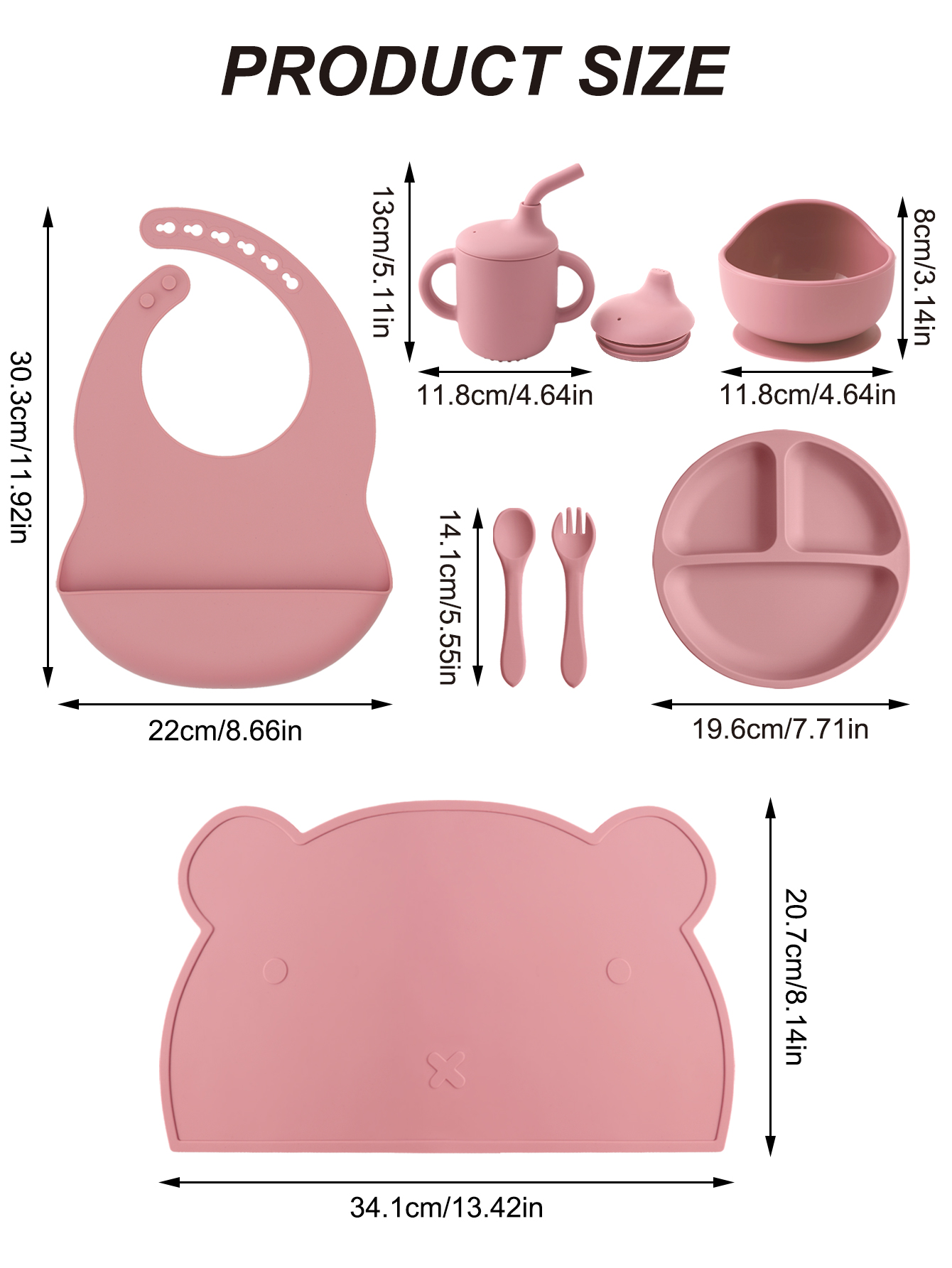 7 Buah Set Makan Bayi Silikon  - Baby Led Weaning Set ulasan dan harga